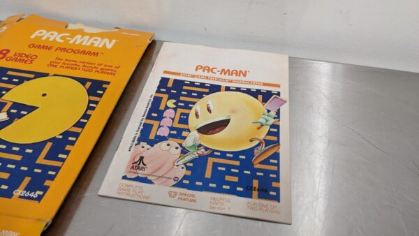 Pac-Man CX2646, Atari, Box and Manual 4212 5 Atari Pac Man CX2646 2