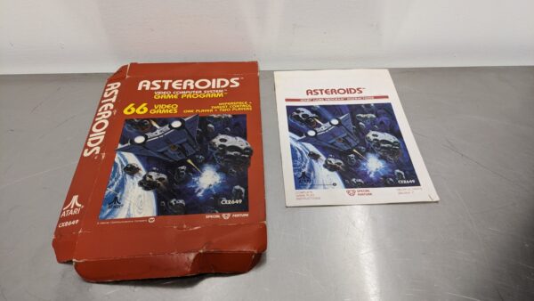 Asteroids CX2649, Atari, Box and Manual 4213 1 Atari Asteroids CX2649 1