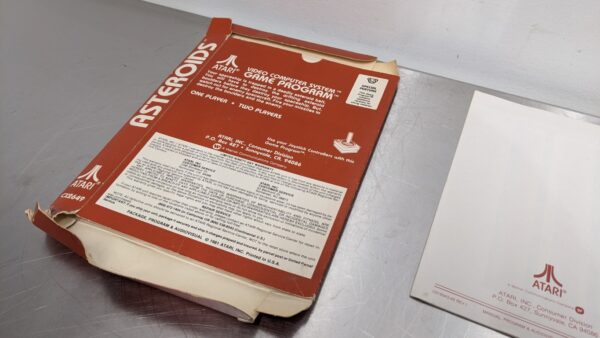 Asteroids CX2649, Atari, Box and Manual 4213 8 Atari Asteroids CX2649 1
