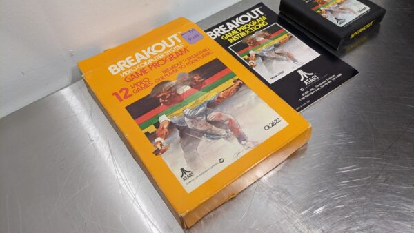 Breakout CX2622, Atari, Game Box and Manual 4214 2 Atari Breakout CX2622 1