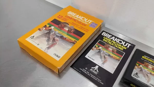 Breakout CX2622, Atari, Game Box and Manual