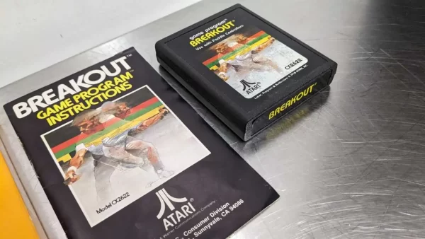 Breakout CX2622, Atari, Game Box and Manual