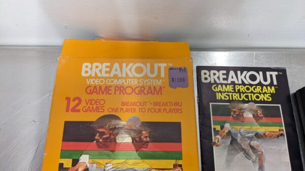 Breakout CX2622, Atari, Game Box and Manual