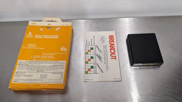 Breakout CX2622, Atari, Game Box and Manual 4214 8 Atari Breakout CX2622 1