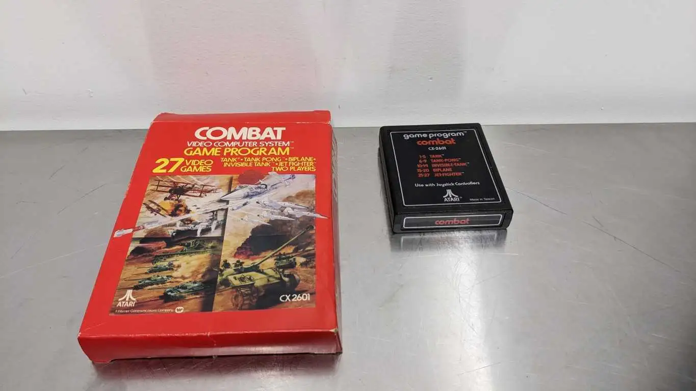 Atari Combat CX2601 Game and Box 1978