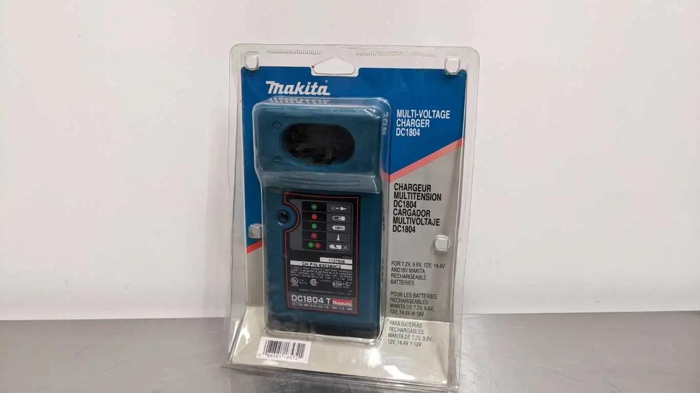 Makita DC1804 T Multi-Voltage Charger 7.2V 9.6V 12V 14.4V and 18V Ni-MH & Ni-Cd