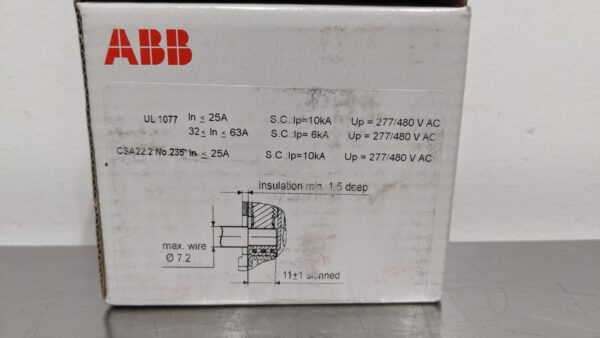 S 203P-Z6, ABB, Molded Case Miniature Circuit Breaker