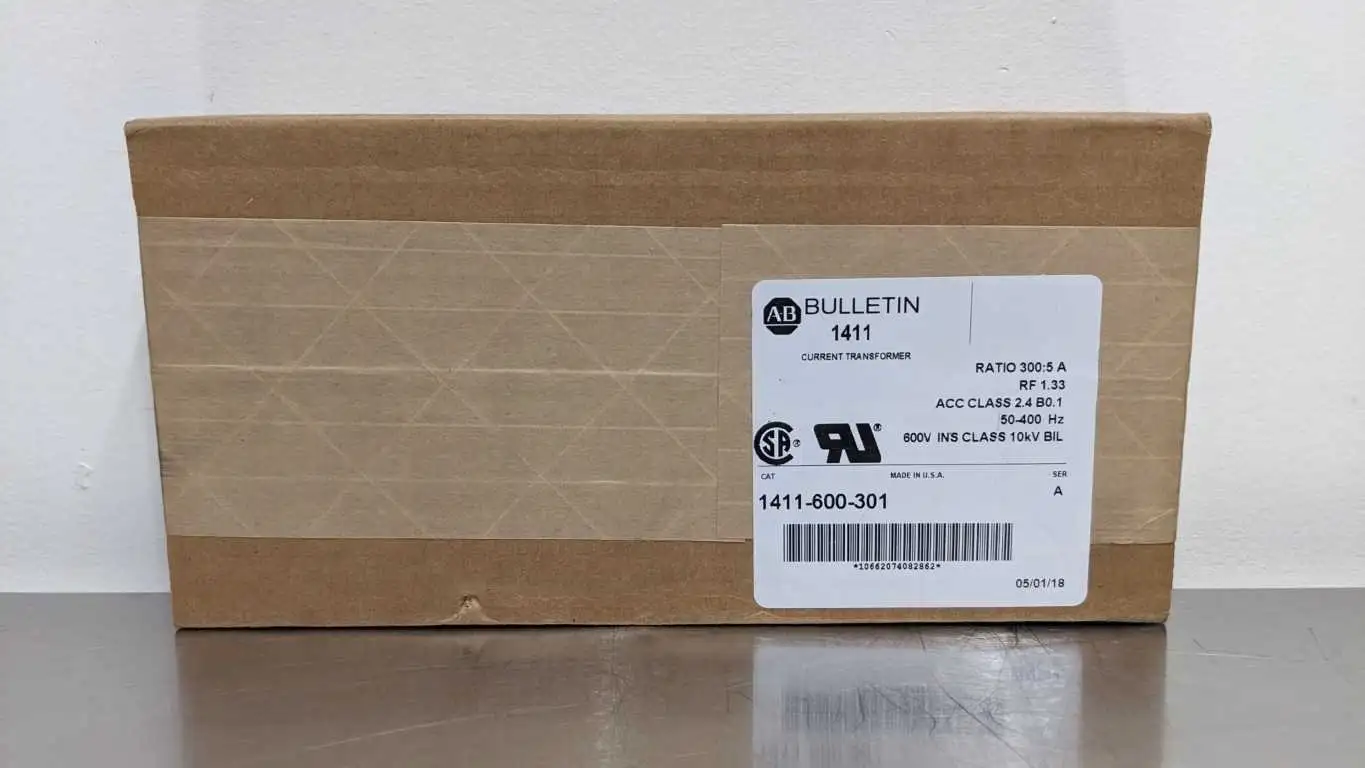 Allen-Bradley 1411-600-301 Current Transformer Ratio 300:5 A RF 1.33 ACC Class 2.4 B0.1