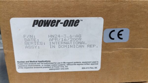 HN24-3.6-AG, Power-One, Linear Power Supply 4247 11 Power One HN24 3 6 AG 1