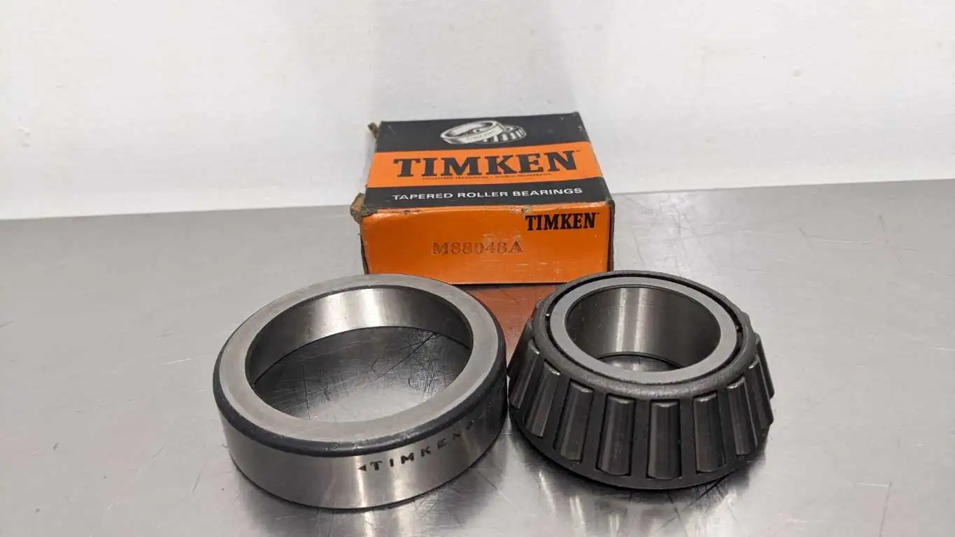 Timken M88048A Tapered Roller Bearing 1.3125″ ID 2.6875″ OD 0.8750″ Wide Cone and Cup M88010