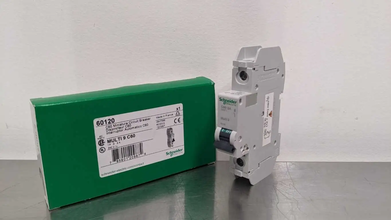 Schneider Electric 60120 Miniature Circuit Breaker 2A 240 2A Multi 9 C60