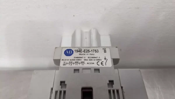 194E-E25-1753, Allen-Bradley, Load Disconnect Switch