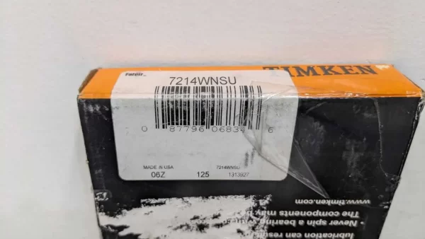 7214WNSU, Timken, Single Row Angular Contact Ball Bearing