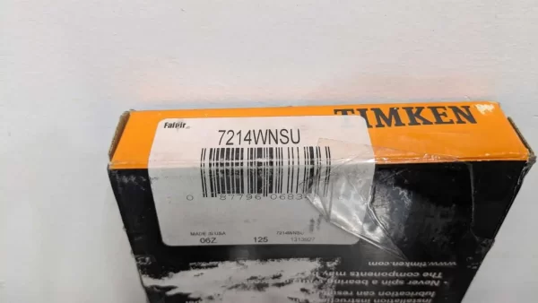 7214WNSU, Timken, Single Row Angular Contact Ball Bearing