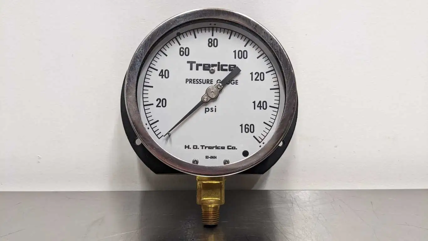 Trerice 52-2404 Pressure Gauge 0-160 PSI 4″