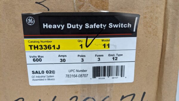 TH3361J, GE, Heavy Duty Safety Switch