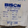 Bison 507-01-129A DC Gearmotor 1/20HP Ratio 12.9:1 139 RPM 90VDC 0.62 Series 100