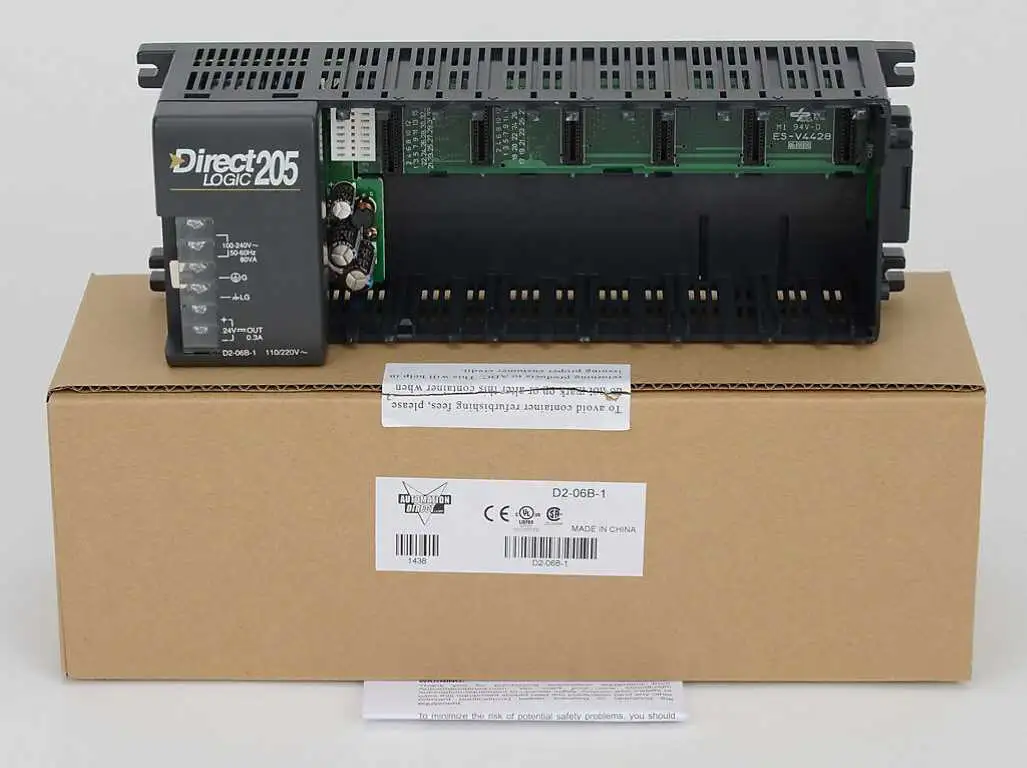 Automation Direct D2-06B-1 DirectLogic DL205 I/O Base 6 Slot 110-220VAC