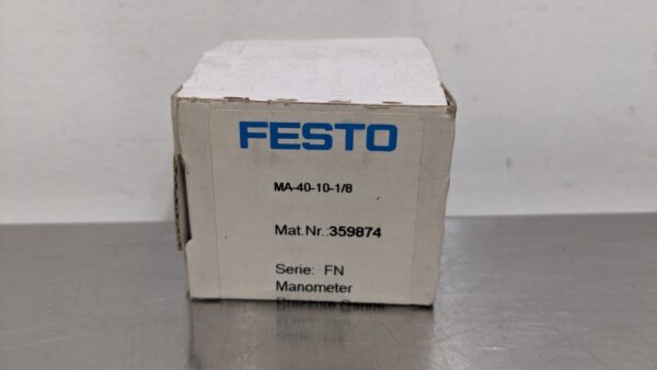 MA-40-10-1/8, Festo, Manometer Pressure Gauge 4342 4 Festo MA 40 10 1 8 1