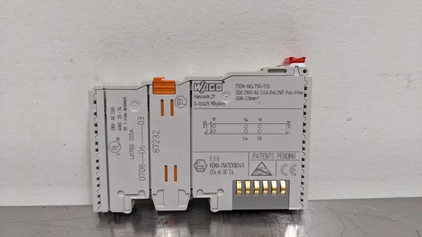 Wago 750-513 Output Module 230VAC 2A 2DO 2NO