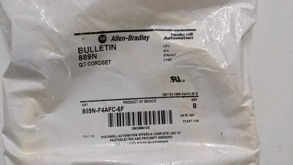 889N-F4AFC-6F, Allen-Bradley, QD Cordset