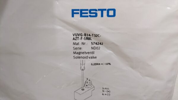 VUVG-B14-T32C-AZT-F-1R8L, Festo, Solenoid Valve