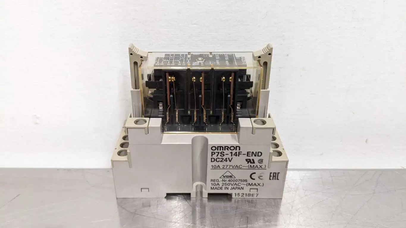 Omron P7S-14F-END Relay Socket 14 Pin 10A 24VDC 24VDC, 277VAC G7S-4A2B-E Relay