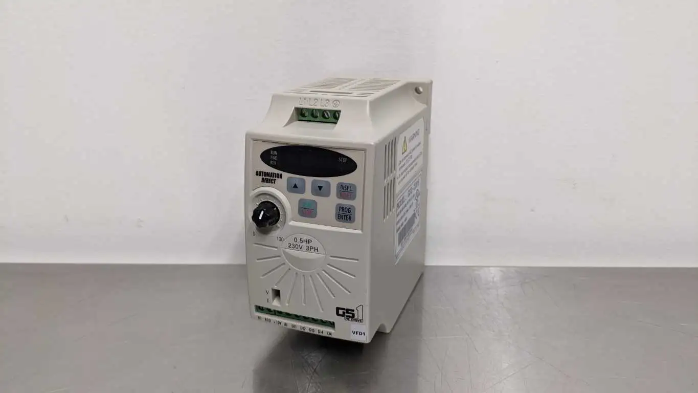 Automation Direct GS1-20P5 AC Drive 0.5HP 0-240V 2.5A 1.0KVA 3PH 1-400Hz W927002