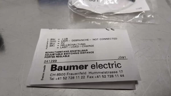 FHDK 10N1196/KS35A, Baumer, Photo Electric Sensor