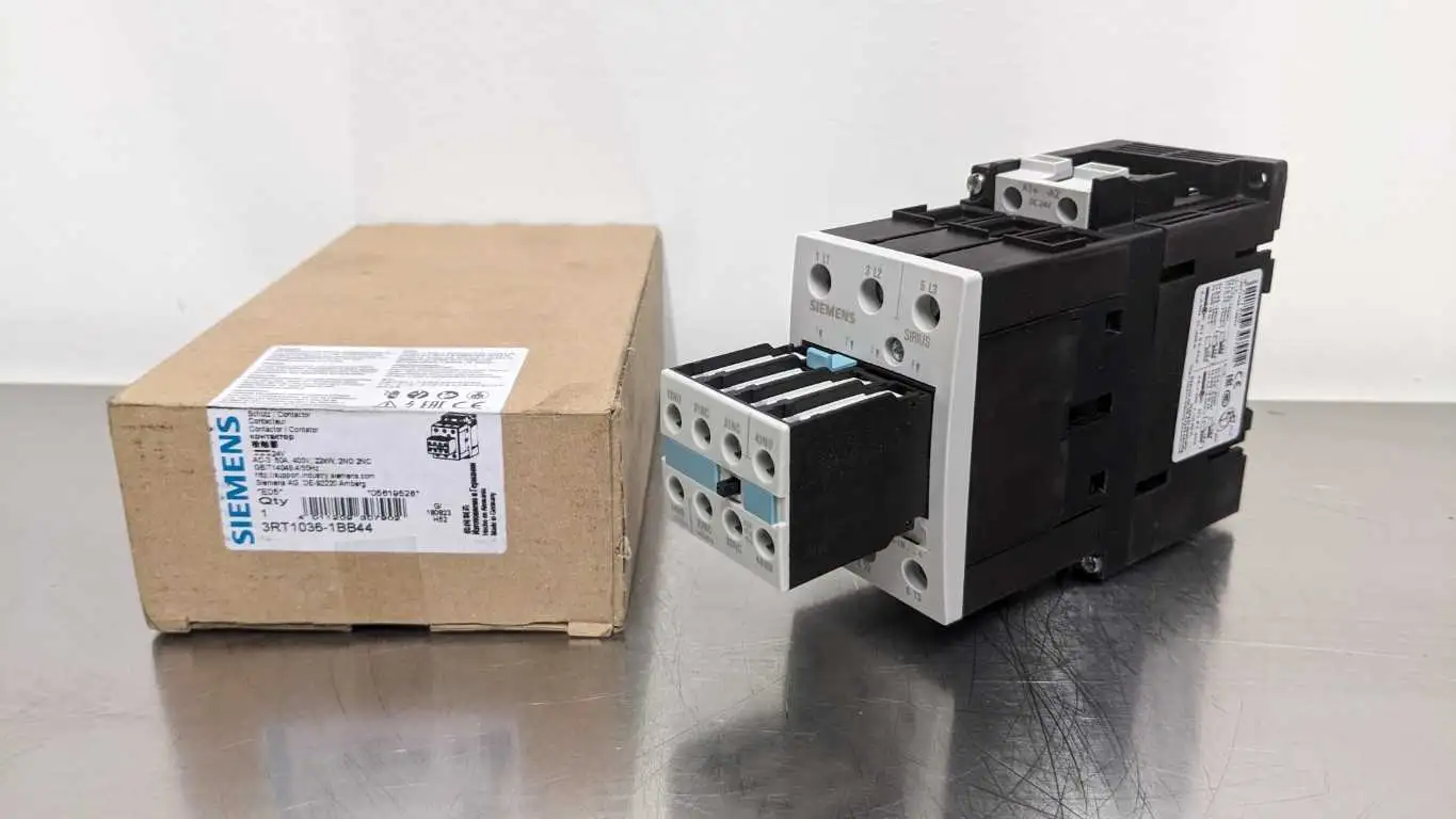 Siemens 3RT1036-1BB44 Contactor 2NO 2NC 400VAC 50A 400VAC 50A 22kW