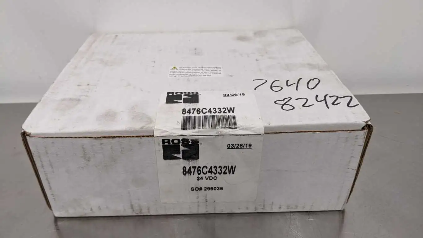 Ross 8476C4332W Solenoid Valve 2-10 Bar 24VDC