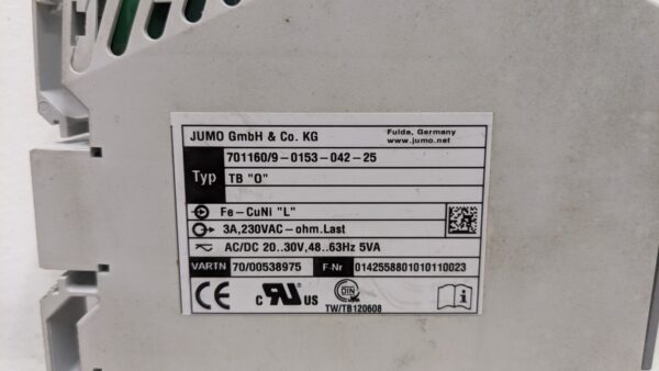 TB/TW 701160/9-0153-042-25, JUMO GmbH, Temperature Limiter