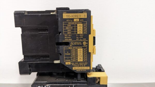 100-A09ND3, Allen-Bradley, Contactor with Overload Relay