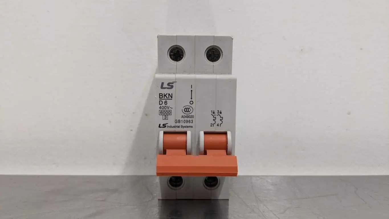 LS Industrial MEC BKN D 6 Miniature Circuit Breaker 6A 400VAC 6A 400VAC 2 Pole