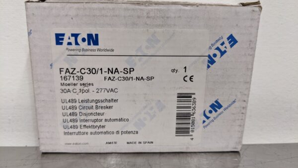 FAZ-C30/1-NA-SP, Eaton, Miniature Circuit Breaker