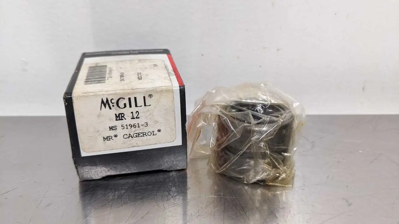 McGill MR 12 Cagerol Machined Race Radial Needle Roller Bearing .75 in ID x 1.25 in OD x 1 in Wide