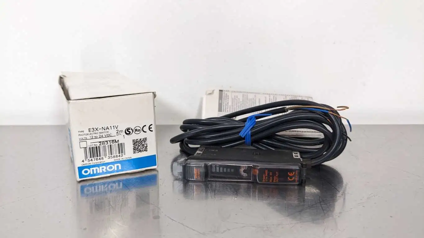 Omron E3X-NA11V Fiber Optic Amplifier 2m 12-24VDC