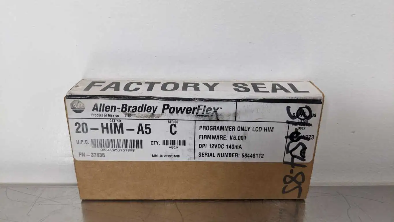 Allen-Bradley 20-HIM-A5 Programmer Only LCD HIM Ser C PowerFlex PN-37836 Factory Sealed