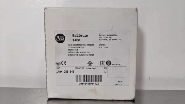 140M-D8E-B40, Allen-Bradley, Motor Protector Circuit Breaker