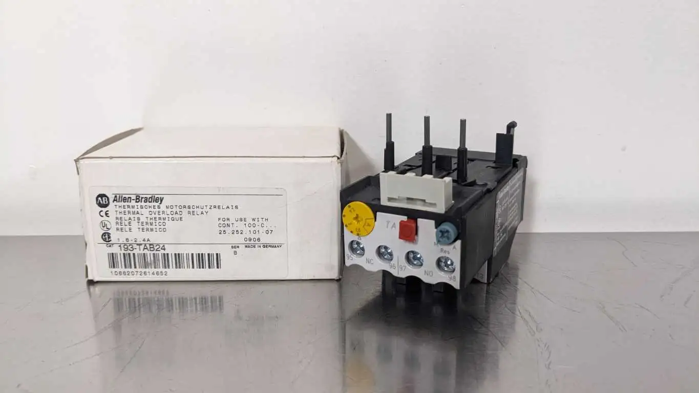 Allen-Bradley 193-TAB24 Thermal Overload Relay Ser B 1.6-2.4A for use with 100-C Contactor