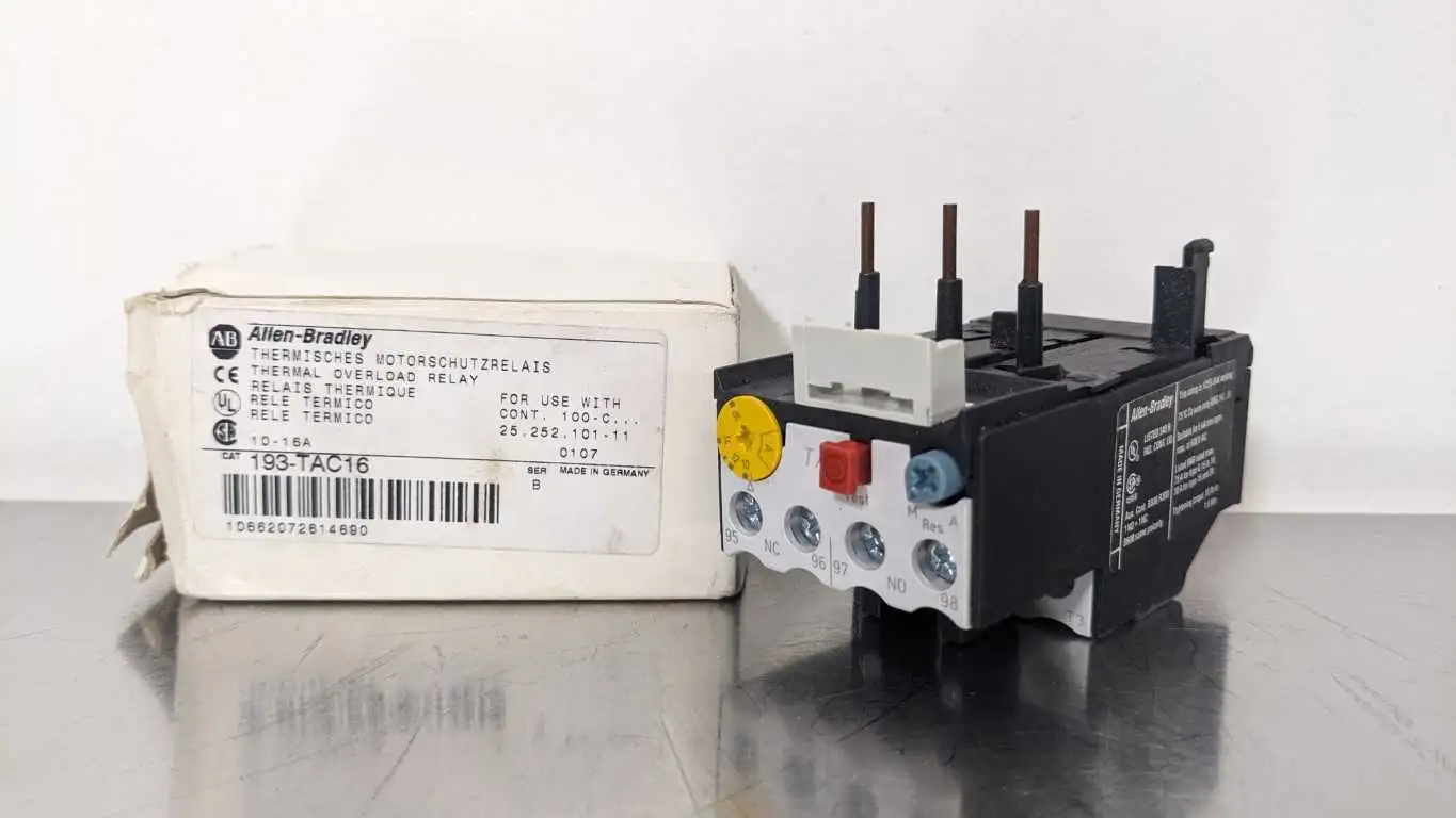 Allen-Bradley 193-TAC16 Thermal Overload Relay Ser B 10-16A for use with 100-C Contactor