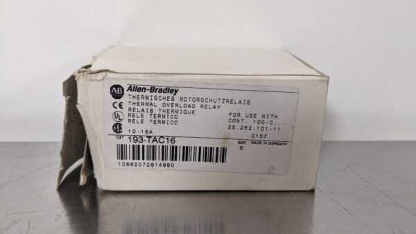 193-TAC16, Allen-Bradley, Thermal Overload Relay