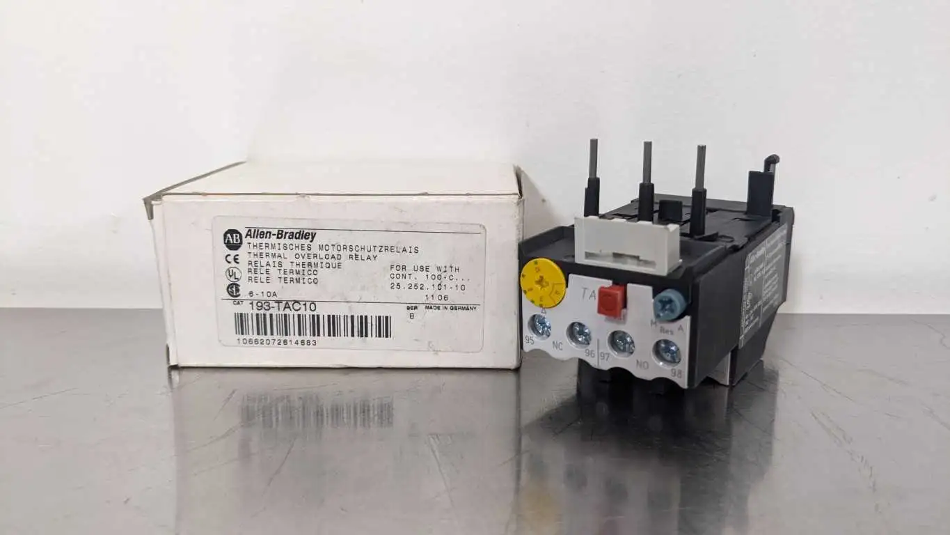 Allen-Bradley 193-TAC10 Thermal Overload Relay Ser B 6-10A for use with 100-C Contactor