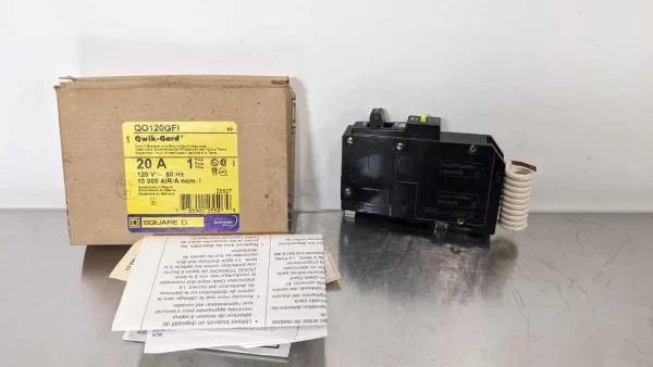 QO120GFI, Square D, Circuit Breaker with GFI