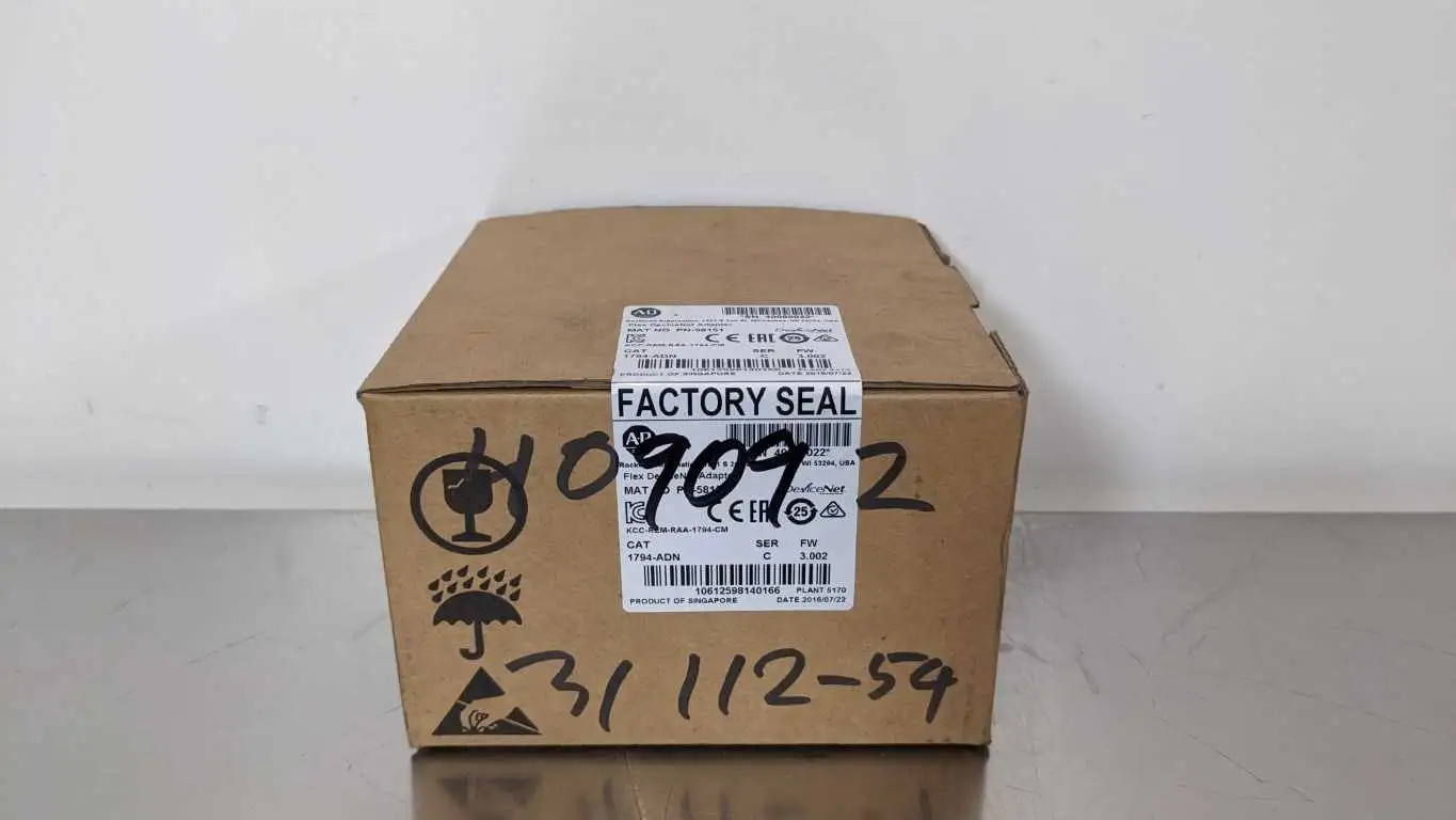 Allen-Bradley 1794-ADN Flex DeviceNet Adapter PN-58151 KCC-REM-RAA-1794-CM Ser C FW 3.002