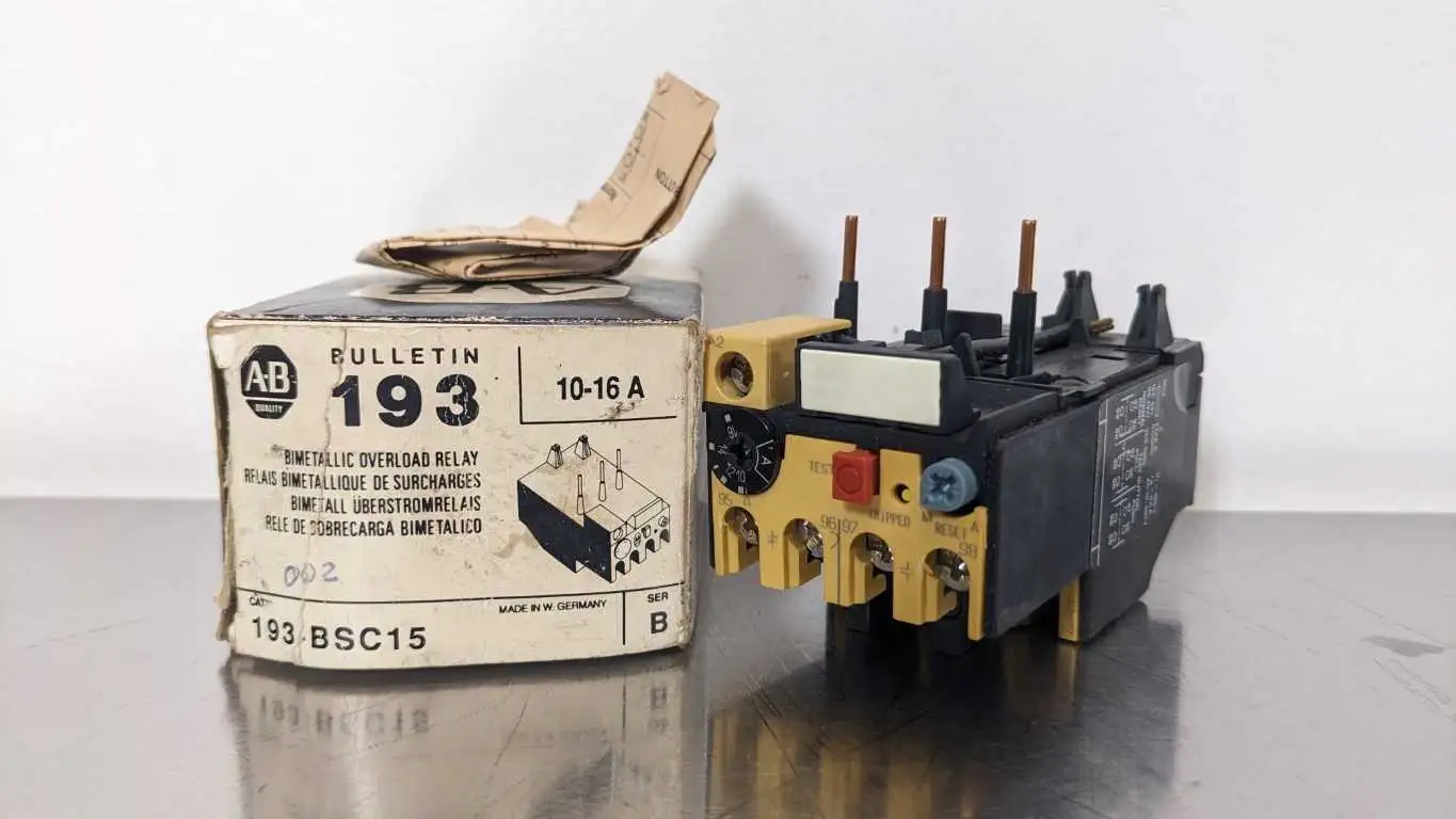 Allen-Bradley 193-BSC15 Overload Relay Ser B 10-16A