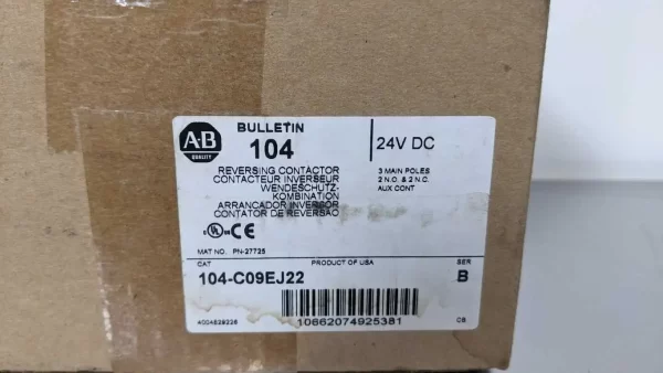 104-C09EJ22, Allen-Bradley, Reversing Contactor, PN-27725