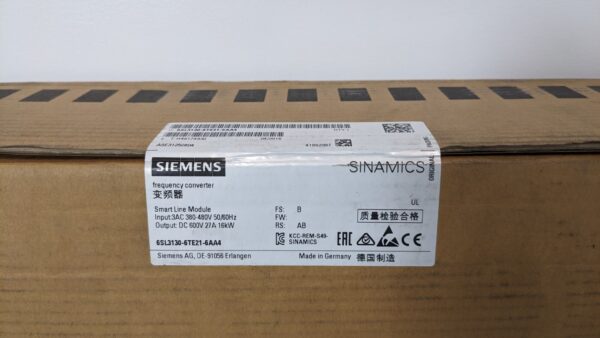 6SL3130-6TE21-6AA4, Siemens, Frequency Converter 4578 9 Siemens 6SL3130 6TE21 6AA4 1