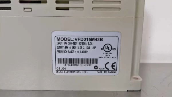 VFD015M43B, Delta, Variable Frequency Drive