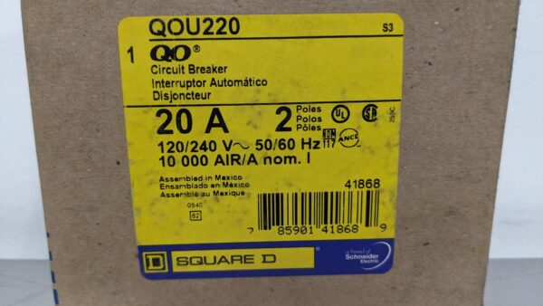 QOU220, Square D, Circuit Breaker